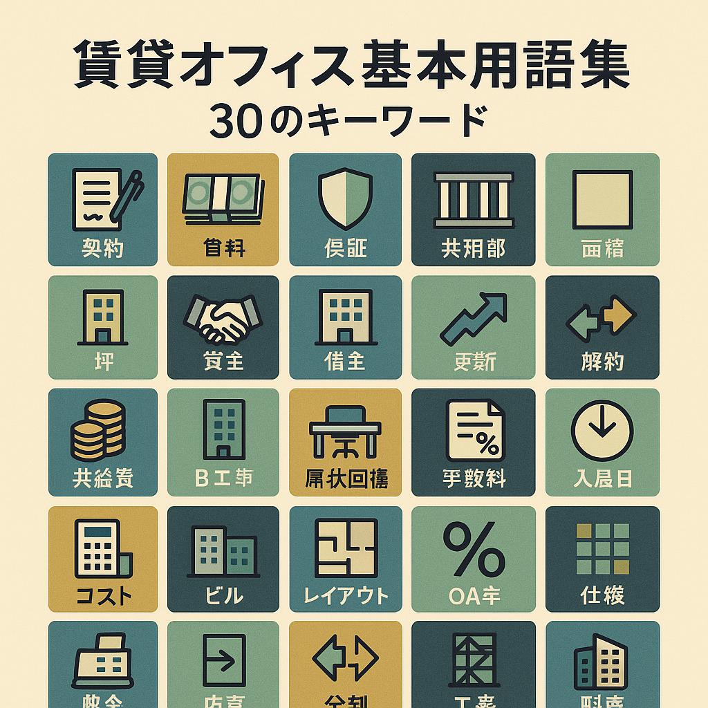 賃貸オフィス基本用語集：これだけは押さえたい30のキーワード